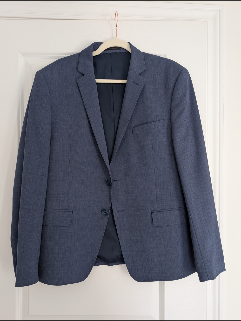Calvin Klein Slate Blue Two-Button Sport Coat